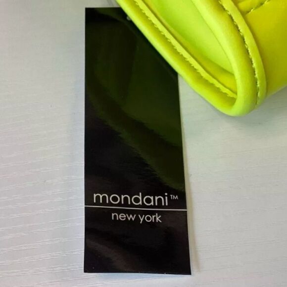 NWT NEW MONDANI NEW YORK XHILARATION BRIGHT YELLOW SHOULDER/BELT BAG PURSE - Picture 8 of 11